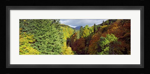 Framed Canyon at Killiecrankie, River Garry, Pitlochry, Perth And Kinross, Scotland Print