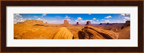 Framed Rock formations at Monument Valley, Monument Valley Navajo Tribal Park, Arizona, USA Print