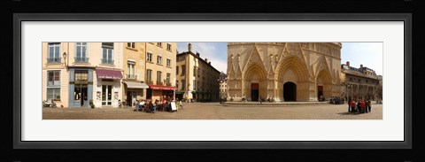 Framed Facade of a cathedral, St. Jean Cathedral, Lyon, Rhone, Rhone-Alpes, France Print