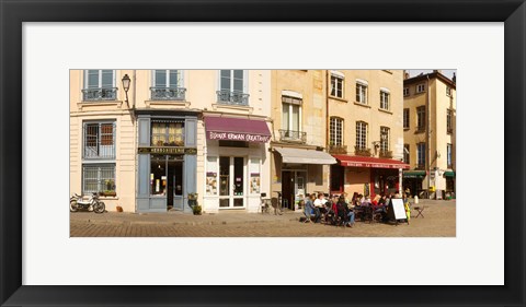 Framed Buildings in a city, St. Jean Cathedral, Lyon, Rhone, Rhone-Alpes, France Print