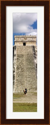 Framed Kukulkan Pyramid, Yucatan, Mexico (vertical) Print