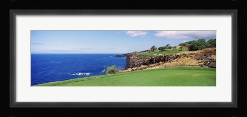 Framed Coastline, Black Rock, Maui, Hawaii Print