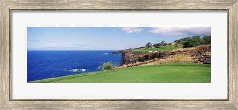 Framed Coastline, Black Rock, Maui, Hawaii Print