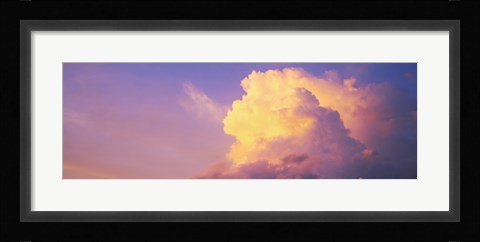 Framed Clouds in the sky at dusk, Hawaii, USA Print
