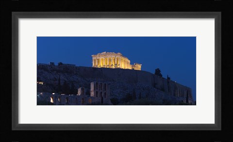 Framed Parthenon at dusk, Athens, Greece Print