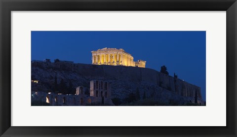 Framed Parthenon at dusk, Athens, Greece Print