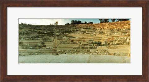 Framed Ancient antique theater in Kas at sunset, Antalya Province, Turkey Print