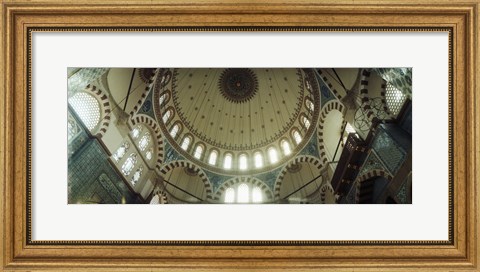 Framed Ceiling of Rustem Pasha mosque, Istanbul, Turkey Print