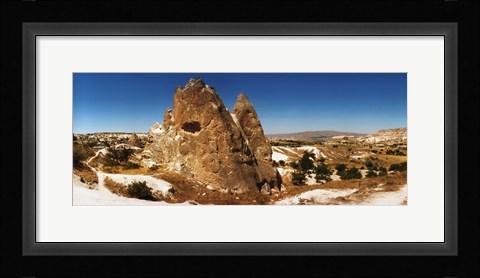 Framed Brown rocks, Cappadocia, Turkey Print