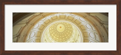 Framed Ceiling of the dome of the Texas State Capitol building, Austin, Texas Print