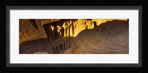 Framed Treasury at Petra, Wadi Musa, Jordan Print