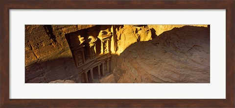 Framed Treasury at Petra, Wadi Musa, Jordan Print