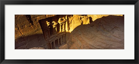 Framed Treasury at Petra, Wadi Musa, Jordan Print