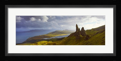 Framed Clouds over the Old Man of Storr, Portree, Isle Of Skye, Inner Hebrides, Highlands Region, Scotland Print
