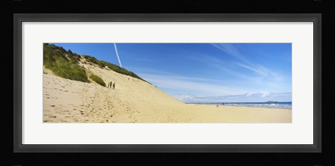 Framed Huge sand dune at White Rocks Bay, County Antrim, Northern Ireland Print