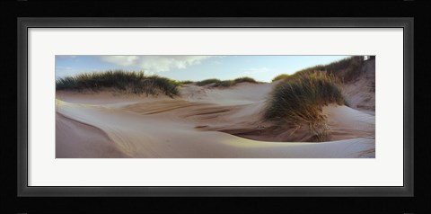 Framed Sculpted dunes at the Sands of Forvie, Newburgh, Aberdeenshire, Scotland Print