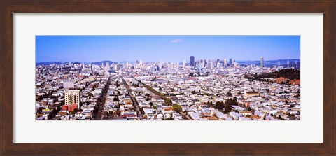 Framed Houses in a city, San Francisco, California, USA 2012 Print