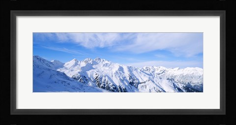 Framed Snow covered Alps, Schonjoch, Tirol, Austria Print
