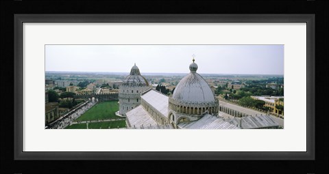 Framed Cathedral in a city, Pisa Cathedral, Piazza Dei Miracoli, Pisa, Tuscany, Italy Print