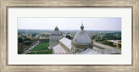 Framed Cathedral in a city, Pisa Cathedral, Piazza Dei Miracoli, Pisa, Tuscany, Italy Print