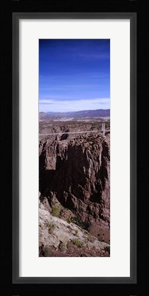 Framed Royal Gorge Suspension Bridge, Colorado, USA (vertical) Print