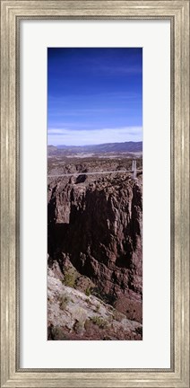 Framed Royal Gorge Suspension Bridge, Colorado, USA (vertical) Print