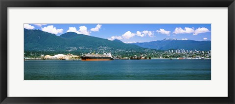 Framed Shipyard at Vancouver, British Columbia, Canada Print