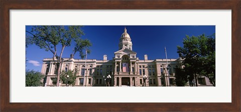 Framed Wyoming State Capitol Building, Wyoming, USA Print