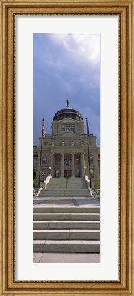 Framed Steps to Montana State Capitol Building, Helena, Montana Print