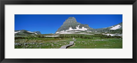 Framed Hidden Lake Nature Trail at US Glacier National Park, Montana, USA Print