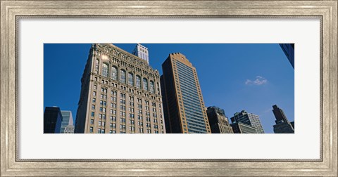 Framed Buildings in a downtown district, New York City, New York State, USA Print