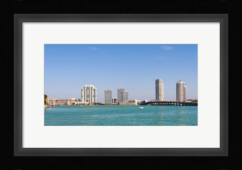 Framed Miami Skyline from a Distance, Florida, USA 2013 Print
