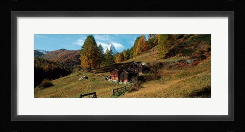 Framed Valais Canton, Switzerland Print