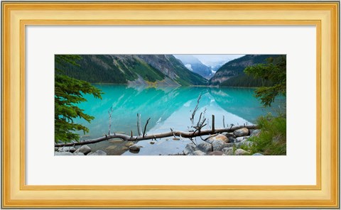 Framed Reflections in Lake Louise, Banff National Park, Alberta, Canada Print