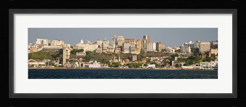 Framed City at the waterfront, Salvador, Bahia, Brazil Print