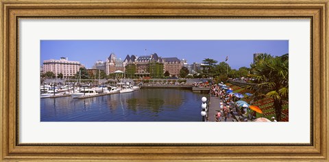 Framed Inner Harbor, Victoria, Vancouver Island, British Columbia, Canada Print