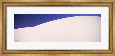 Framed White Sands Desert with Blue Sky Print