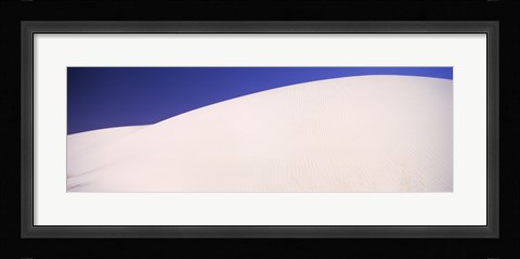 Framed White Sands Desert with Blue Sky Print