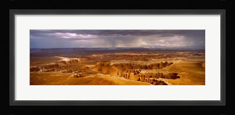 Framed Storm clouds over Canyonlands National Park, Utah Print