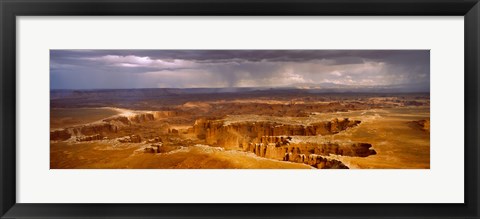Framed Storm clouds over Canyonlands National Park, Utah Print