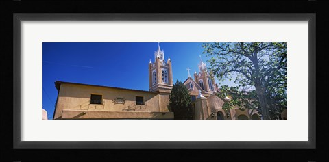 Framed Low angle view of a church, San Felipe de Neri Church, Old Town, Albuquerque, New Mexico, USA Print