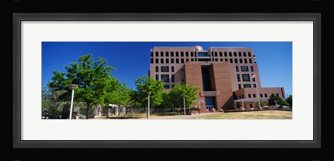 Framed Facade of a government building, Pete V.Domenici United States Courthouse, Albuquerque, New Mexico, USA Print