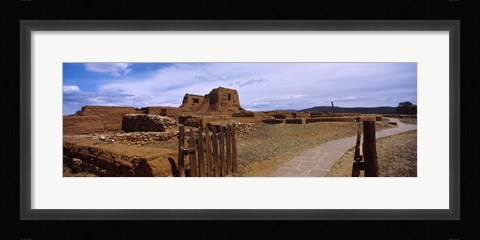 Framed Ruins of the Pecos Pueblo mission church, Pecos National Historical Park, New Mexico, USA Print