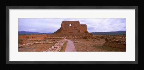 Framed Church ruins in Pecos National Historical Park, New Mexico, USA Print