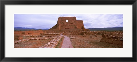 Framed Church ruins in Pecos National Historical Park, New Mexico, USA Print