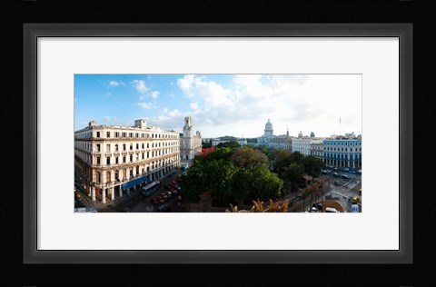Framed State Capitol Building in a city, Parque Central, Havana, Cuba Print