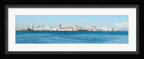 Framed Havana Harbor seen from east side at Regla Ferry Dock, Havana, Cuba Print