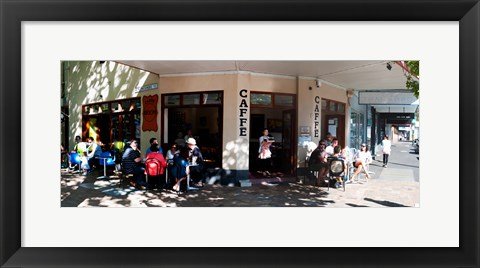 Framed Cafe on Oxford Street next to Paddington Uniting Church, Sydney, New South Wales, Australia Print
