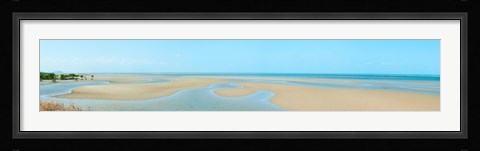 Framed Beach and Coral Sea along Captain Cook Highway, Mowbray, Queensland, Australia Print