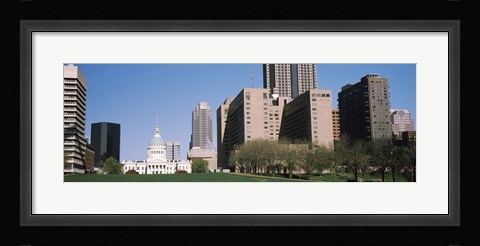 Framed Government building in a city, Old Courthouse, St. Louis, Missouri Print